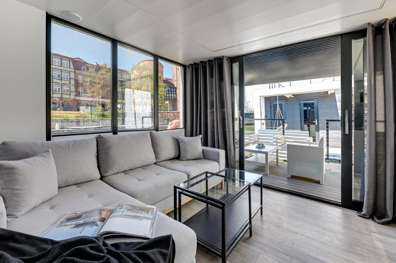 Domy Na Wodzie - La Mare Motlava Houseboats With Sauna By Downtown Apartments Gdańsk Buitenkant foto