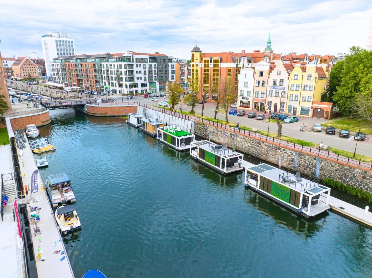 Domy Na Wodzie - La Mare Motlava Houseboats With Sauna By Downtown Apartments Gdańsk Buitenkant foto