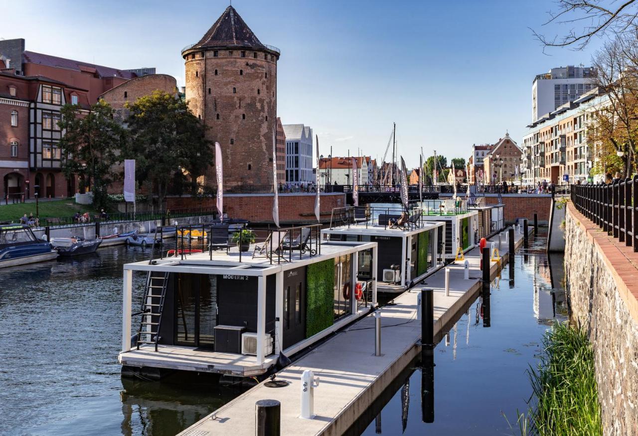 Domy Na Wodzie - La Mare Motlava Houseboats With Sauna By Downtown Apartments Gdańsk Buitenkant foto
