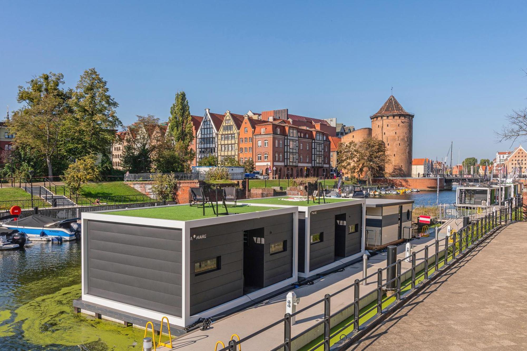 Domy Na Wodzie - La Mare Motlava Houseboats With Sauna By Downtown Apartments Gdańsk Buitenkant foto