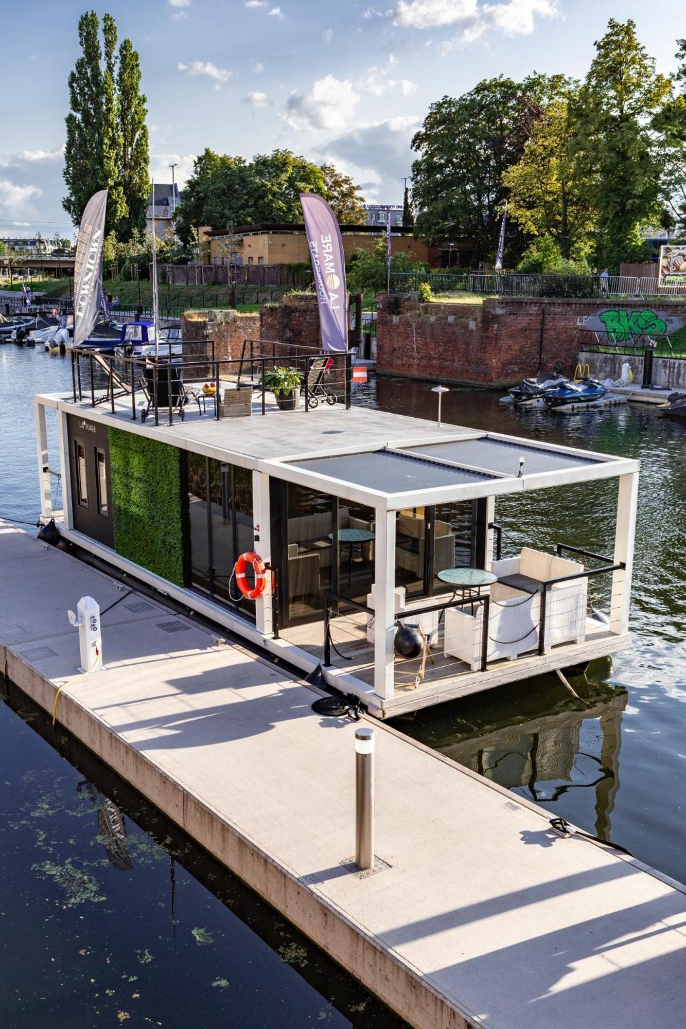 Domy Na Wodzie - La Mare Motlava Houseboats With Sauna By Downtown Apartments Gdańsk Buitenkant foto