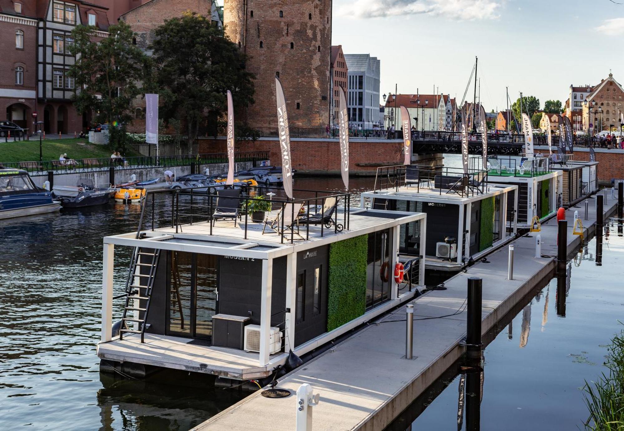 Domy Na Wodzie - La Mare Motlava Houseboats With Sauna By Downtown Apartments Gdańsk Buitenkant foto