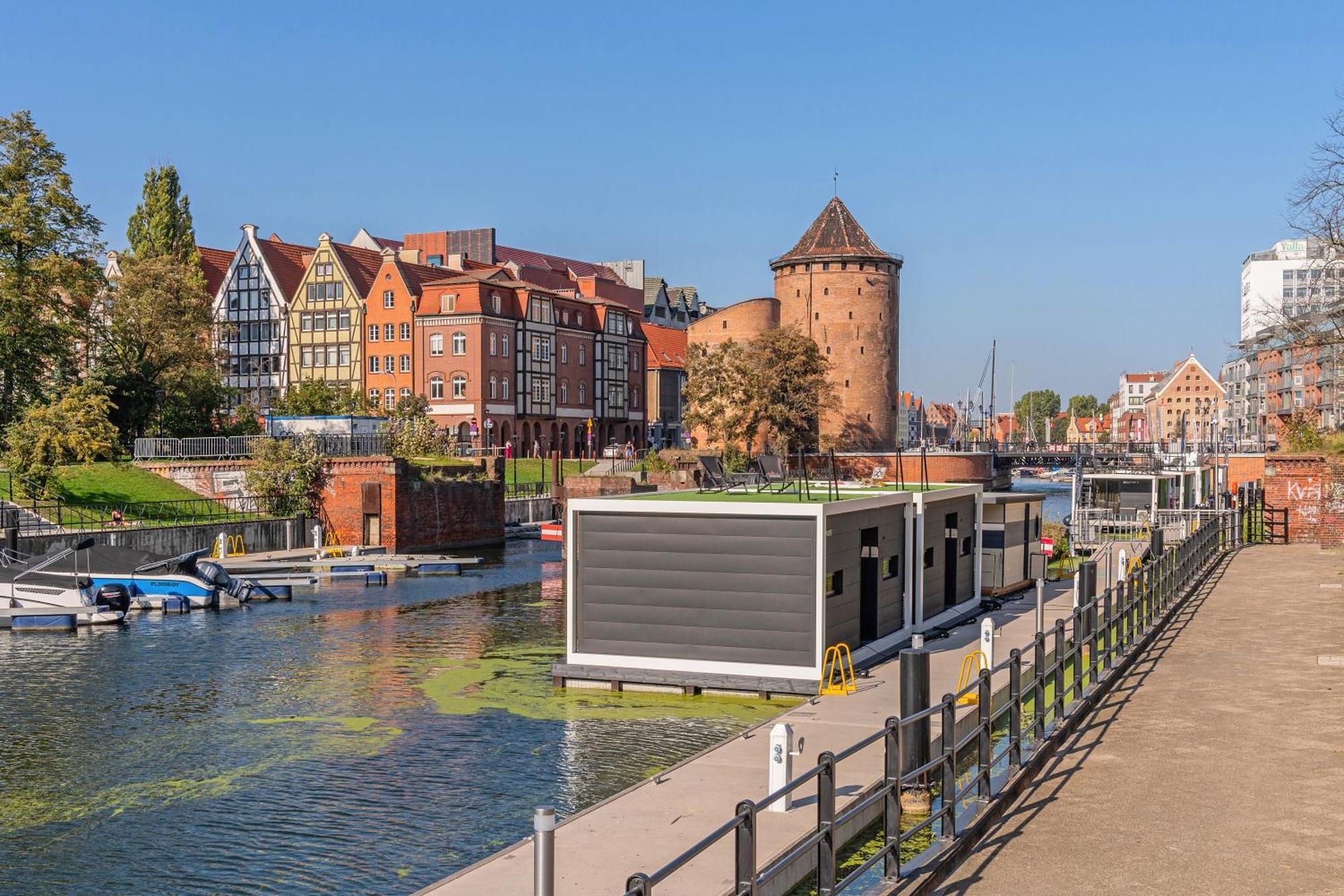 Domy Na Wodzie - La Mare Motlava Houseboats With Sauna By Downtown Apartments Gdańsk Kamer foto